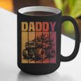 Retro Monster Truck Daddy Matching Family Birthday Party Graphic Print Coffee Mug