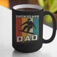 Retro Snowboard Dad Snowboarding Father Snowboarder Dad Graphic Print Coffee Mug