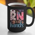 You RN Good Hands Cute Nurse Nursing Student Graduation Graphic Print Coffee Mug