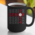Senior Class Of 2024 Graduation 2024 Maroon Basketball Graphic Print Coffee Mug