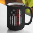 Senior Class Of 2026 Patriotic American USA Flag Graduation Graphic Print Coffee Mug