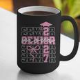 Senior Mom 2027 Class Of 2027 Coquette Bow Graduation 2027 Graphic Print Coffee Mug