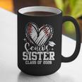 Senior Sister Class Of 2026 Baseball Graduation Heart Graphic Print Coffee Mug