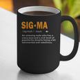 Sigma Male Definition Crazy Aura Lone Wolf Introvert Graphic Print Coffee Mug