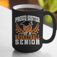 Sister Class Of 2025 Senior Basketball Graduation Family Graphic Print Coffee Mug