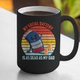 My Social Battery Is As Dead As My Dad Graphic Print Coffee Mug