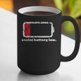 Social Battery Low Introvert Graphic Print Coffee Mug