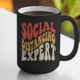 Social Distancing Expert Introvert Graphic Print Coffee Mug