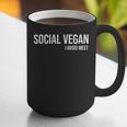 Social Vegan i Avoid Meet Introvert Sarcasm Gift Graphic Print Coffee Mug Social Vegan i Avoid Meet Introvert Sarcasm Gift Graphic Print Coffee Mug