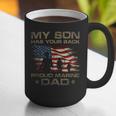 My Son Has Your Back Marine Dad Camouflage Graphic Print Coffee Mug
