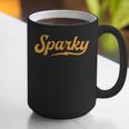 Sparky Electrician Lineman Dad Retro Vintage Novelty Graphic Print Coffee Mug