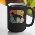 Square Retro German Shepherd Owner Dog Shepard Dad Mom Graphic Print Coffee Mug
