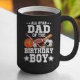 All Star Dad Of The Birthday Boy Basketball Soccer Sport Graphic Print Coffee Mug