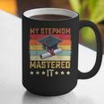 My Stepmom Mastered It Master's Degree Graduation Vintage Graphic Print Coffee Mug