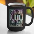 Straight Outta 10th Grade Class Of 2022 School Graduation Graphic Print Coffee Mug