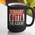 Straight Outta Fire AcademyShirt Firefighter Graduation Graphic Print Coffee Mug
