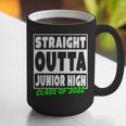 Straight Outta Junior High School Class Of 2022 Graduation Graphic Print Coffee Mug