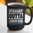 Straight Outta Junior High School Graduation Class Of 2022 Graphic Print Coffee Mug