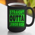 Straight Outta Junior High School Graduation T-Shirt Graphic Print Coffee Mug
