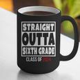 Straight Outta Sixth Grade Class Of 2024 Shirt Graduation Graphic Print Coffee Mug