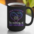 Suicide Prevention Shirt Teal & Purple In Memory Of Nephew Graphic Print Coffee Mug Suicide Prevention Shirt Teal & Purple In Memory Of Nephew Graphic Print Coffee Mug