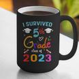 I Survived 5th Grade Graduation Class 2023 Elementary Graphic Print Coffee Mug