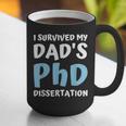 i Survived My Dad's Phd Dissertation College Graduation 2021 Graphic Print Coffee Mug