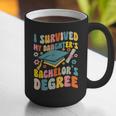 i Survived My Daughter's Bachelors Degree Groovy Graduation Graphic Print Coffee Mug