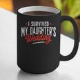 I Survived My Daughter's Wedding Father Of The Bride Dad Graphic Print Coffee Mug