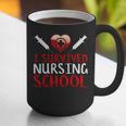 I Survived Nursing School Graduation Cool Graphic Print Coffee Mug