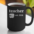 Teacher Est 2018 Vintage Graduation Graphic Print Coffee Mug