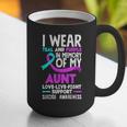 Teal & Purple In Memory Of My Aunt Suicide Prevention Graphic Print Coffee Mug