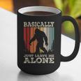 Vintage Basically Just Leave Me Alone Bigfoot Introverts Graphic Print Coffee Mug Vintage Basically Just Leave Me Alone Bigfoot Introverts Graphic Print Coffee Mug