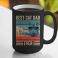Vintage Best Cat Dad Ever Bump Fist Father's Day Cat Daddy Graphic Print Coffee Mug