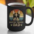 Vintage Boston Terrier Dad Dog Lovers Father's Day Tee Graphic Print Coffee Mug