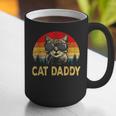 Vintage Cat Daddy Cat Lover Cat Dad Fathers Graphic Print Coffee Mug