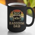 Vintage Raccoon Dad Raccoon Lovers Daddy Father's Day Graphic Print Coffee Mug
