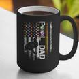 Vintage USA Flag Billiards Player Proud Pool Dad Graphic Print Coffee Mug