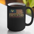 Vintage USA Flag Chicken Dad Stars Graphic Print Coffee Mug