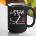 Warning Social Battery Is Low Introvert Shirt Graphic Print Coffee Mug Warning Social Battery Is Low Introvert Shirt Graphic Print Coffee Mug