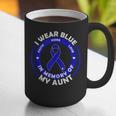 I Wear Blue In Memory Of My Aunt Colon Cancer Awareness Graphic Print Coffee Mug I Wear Blue In Memory Of My Aunt Colon Cancer Awareness Graphic Print Coffee Mug
