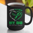 I Wear Kelly Green In My Memory Of My Dad Bile Duct Cancer Graphic Print Coffee Mug