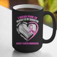 I Wear Pink In Memory Of Daughter Breast Cancer Awareness Graphic Print Coffee Mug