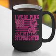 I Wear Pink In Memory Of My Stepdaughter Breast Cancer Graphic Print Coffee Mug