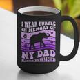 I Wear Purple In Memory Of My Dad Alzheimer's Awareness Day Graphic Print Coffee Mug