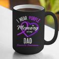 I Wear Purple In Memory For My Dad Dementia Awareness Graphic Print Coffee Mug