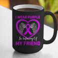 I Wear Purple In Memory Of Friend Alzheimers Heart Graphic Graphic Print Coffee Mug I Wear Purple In Memory Of Friend Alzheimers Heart Graphic Graphic Print Coffee Mug