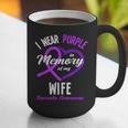 I Wear Purple In Memory For My Wife Dementia Awareness Graphic Print Coffee Mug I Wear Purple In Memory For My Wife Dementia Awareness Graphic Print Coffee Mug