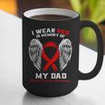 I Wear Red In Memory Of My Dad Heart Disease Awareness Month Graphic Print Coffee Mug I Wear Red In Memory Of My Dad Heart Disease Awareness Month Graphic Print Coffee Mug