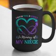 I Wear Teal & Purple In Memory Of My Niece Graphic Print Coffee Mug I Wear Teal & Purple In Memory Of My Niece Graphic Print Coffee Mug